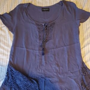 Cherokee Women's Stylish Blue Blouse